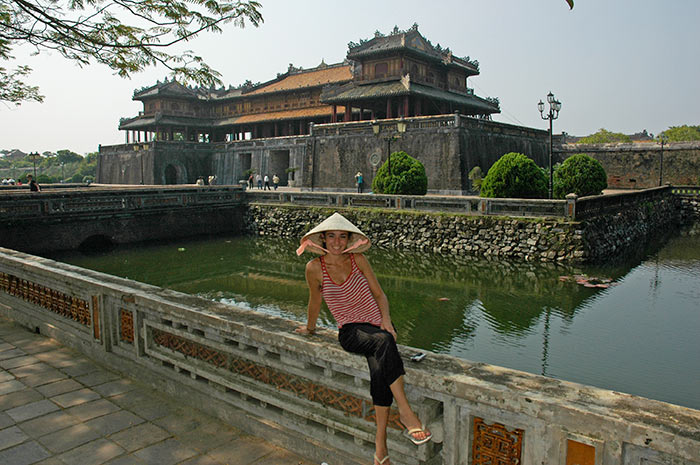 Ciudad imperial de Hue, entrada principal. Vietnam