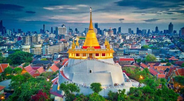 Wat Saket, Monte Dorado, Bangkok. Tailandia