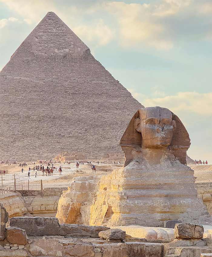 3 destinos cálidos para viajar en invierno: guía completa 6 Esfinge y Pirámide de Giza en El Cairo, Egipto, destinos cálidos para viajar en invierno
