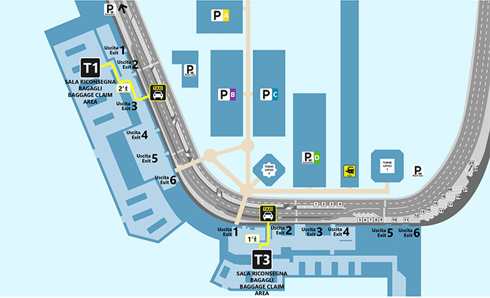 Cómo ir del aeropuerto Fiumicino al centro de Roma 6 Cómo ir del aeropuerto Fiumicino al centro de Roma en taxi